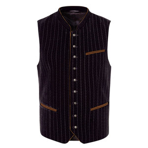 Chaleco bávaro tradicional para hombres, Chaleco de cuero de ante de vaca, Oktoberfest - Product Image 5