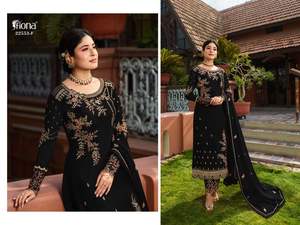 Designer Salwar Kameez Suit <b>Stone</b> Dupatta Indian Wear Embroidery Work Georgette Pakistani Ladies Women Clothing - Product Image 5