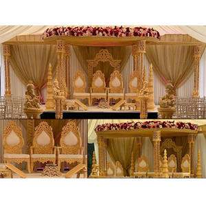 Mandap de Boda de Madera con Pilares Jali, Palacio Mastani de Mauricio, Artesanía en Madera, Mandap de Boda, Mandap Mastani de Boda, Suiza - Product Image 1