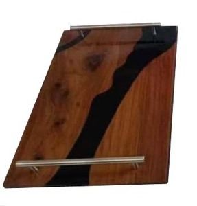ถาดไม้ดีไซน์ดีที่สุด DIY พร้อมด้ามจับโลหะไม้มะม่วงอีพ็อกซี่ริเวอร์สำหรับโรงแรมและร้านอาหารเครื่องครัวใช้บนโต๊ะกาแฟ - Product Image 4