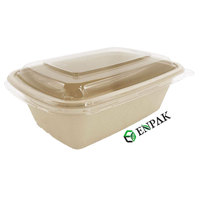 Biologisch Afbreekbaar Afhalen Box Bagasse Voedsel Container Te Gaan Maaltijd Doos