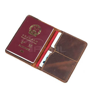 Soporte de pasaporte de cuero genuino, de la mejor calidad, peso ligero para viajar - Product Image 4