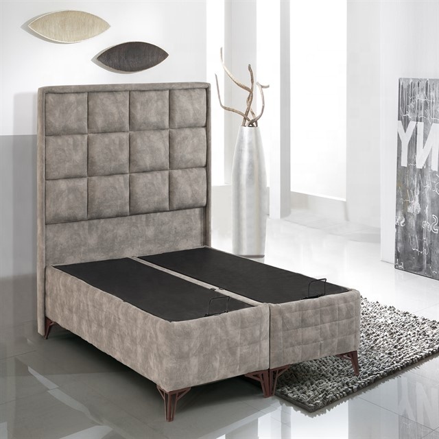 BE-227 Hotel Bedroom New Design Upholstered Headboard Wood Beds