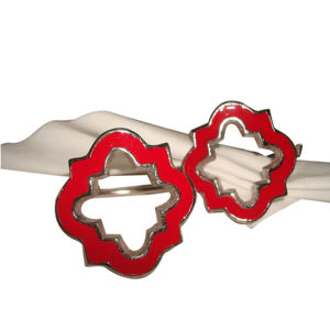 Anillo de cobre martillado para servilletas, de hierro, para fiestas de boda, estilo moderno - Product Image 4