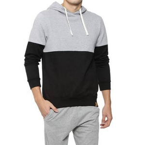 Sweat à capuche pull personnalisé de haute qualité pour hommes 100% coton bloc de couleur pour la saison d'automne - Product Image 4
