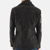 Veste parka en cuir véritable pour jeunes hommes, chaqueta de cuero style européen-américain, veste en cuir pour automne-hiver