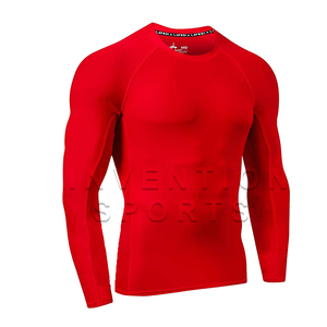 Protectores de erupción de manga completa de Color sólido para hombre más vendidos, protección UV, ligeros, elásticos, lisos, cuello redondo, protectores de erupción a la venta - Product Image 1