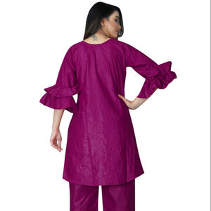 Kurtis femmes coton rayonne Viscose Anarkali dernière conception de mode prêt à porter bas prix Dupatta Jackate robe indienne en gros - Product Image 1