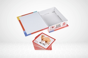 Flashcard Packaging <b>Cardboard</b> Bespoke Custom Magnetic Closure Gift Box Customized Children Games - Product Image 4