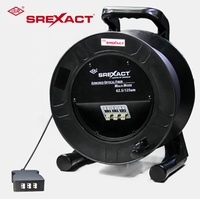 Cable de Fibra Óptica para Exteriores SREXACT, Rollo de 6 Hilos OM3 Multimodo, Blindado, 62.5/125um, Color Naranja, con Conectores