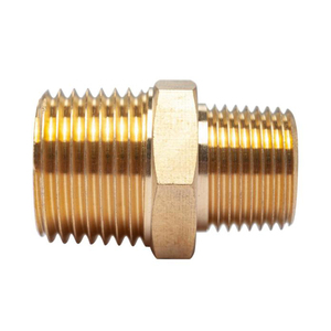 Giả mạo Brass BSP <span class=keywords><strong>1</strong></span>/2 "Threaded Hex núm vú Adapter ống nước Phụ kiện đường ống kết nối thẳng - Product Image 3