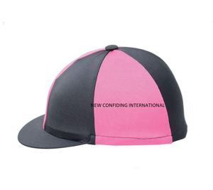 Couverture de chapeau attrayant équines cavalier porter casque couverture pom pom haute qualité vêtements équestres produit - Product Image 1