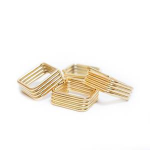 Forme personnalisée Décoration De Luxe En Aluminium Ronds De Serviette En Or À La Main Décoratif Rond De Serviette De Table En Gros Rond De Serviette - Product Image 5