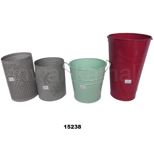 Macetas de hierro galvanizado de Diseño Estándar de calidad superior decoración del hogar macetas coloridas - Product Image 2