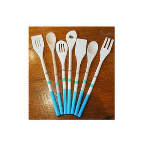 Cuillère en bois et imprimé en gros ustensile de cuisine cuillère fourchette en bois naturel ensemble taille personnalisée conception supérieure - Product Image 1