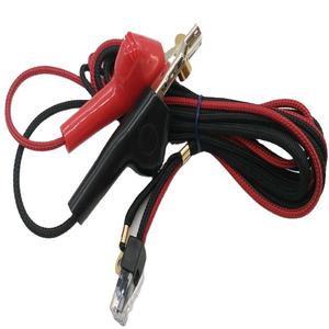 Cable de prueba personalizado por el fabricante para laboratorio, con pinza de cocodrilo en ángulo y terminal de anillo - Product Image 3