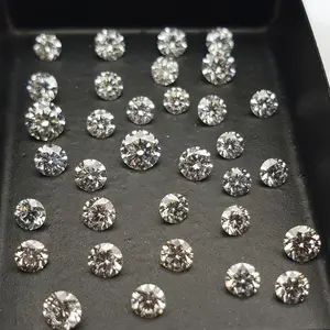Diamant poli CVD/HPHT 0.03 à 10 carats diamant brillant taille ronde cultivé en laboratoire pour certificat de bijoux