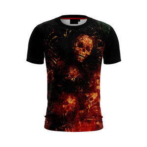 T-shirt manches mi-longues pour hommes, Jogging, Logo personnalisé imprimé, à la mode, nouveau, - Product Image 4