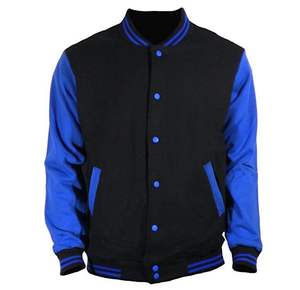 เสื้อแจ็กเก็ตขนสัตว์เกรดสูงสำหรับผู้ชายเสื้อโค้ทขนปุยฤดูหนาวสไตล์เบสบอลปกตั้งปักลาย - Product Image 5