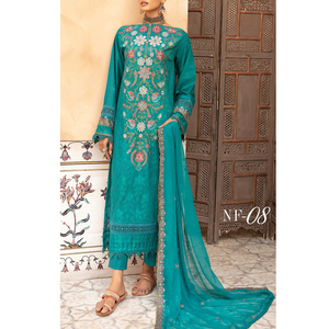 ชุดสามชิ้นพิมพ์ลายดิจิตอล unstitched สำหรับผู้หญิง salwar kameez shalwar kameez - Product Image 1