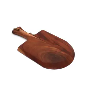 Mango Wood Pizza Peel Paddle Kitchen Accessories Japanese Style Handcrafted Cutting Board Pizza Serving Board With Handle