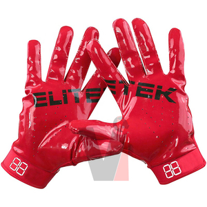 Gants de football américain multifonctionnels Vafir Custom Team Fashion 2024, en cuir synthétique confortable et latex, pour receveur, football - Product Image 2