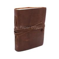 Journal vierge en cuir uni haut de gamme organisateur/planificateur personnel cahier A5 fait à la main avec journal en papier de coton blanc au meilleur prix