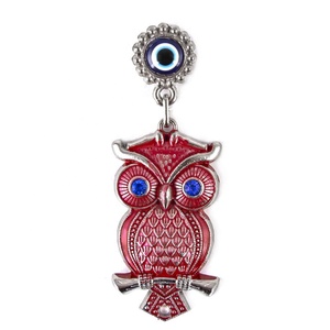 Imán de nevera colorido con forma de búho de metal de Turquía - Product Image 2