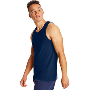 Camisetas sin mangas para hombre, ropa deportiva informal, 100% algodón, tela con logotipo personalizado impreso/bordado, producto barato de alta calidad, último 2022 - Product Image 2