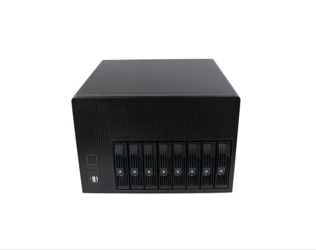 New 8 Bays MINI-ITX NAS Storage Server  for Family Home Storage   Nas  Server Chassis