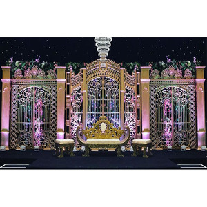 Panneaux de portail métallique de mariage au design moderne, dernier modèle de panneau de portail métallique pour mariage, cadre de portail métallique pour cérémonie de mariage impressionnante - Product Image 1