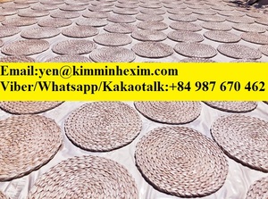 แผ่นรองแก้วแบบคลาสสิก ผลิตจากผักตบชวาธรรมชาติ เป็นมิตรกับสิ่งแวดล้อม - KIM MINH INTERNATIONAL รุ่น 10225 ติดต่อ +84 987 670 462 - Product Image 4