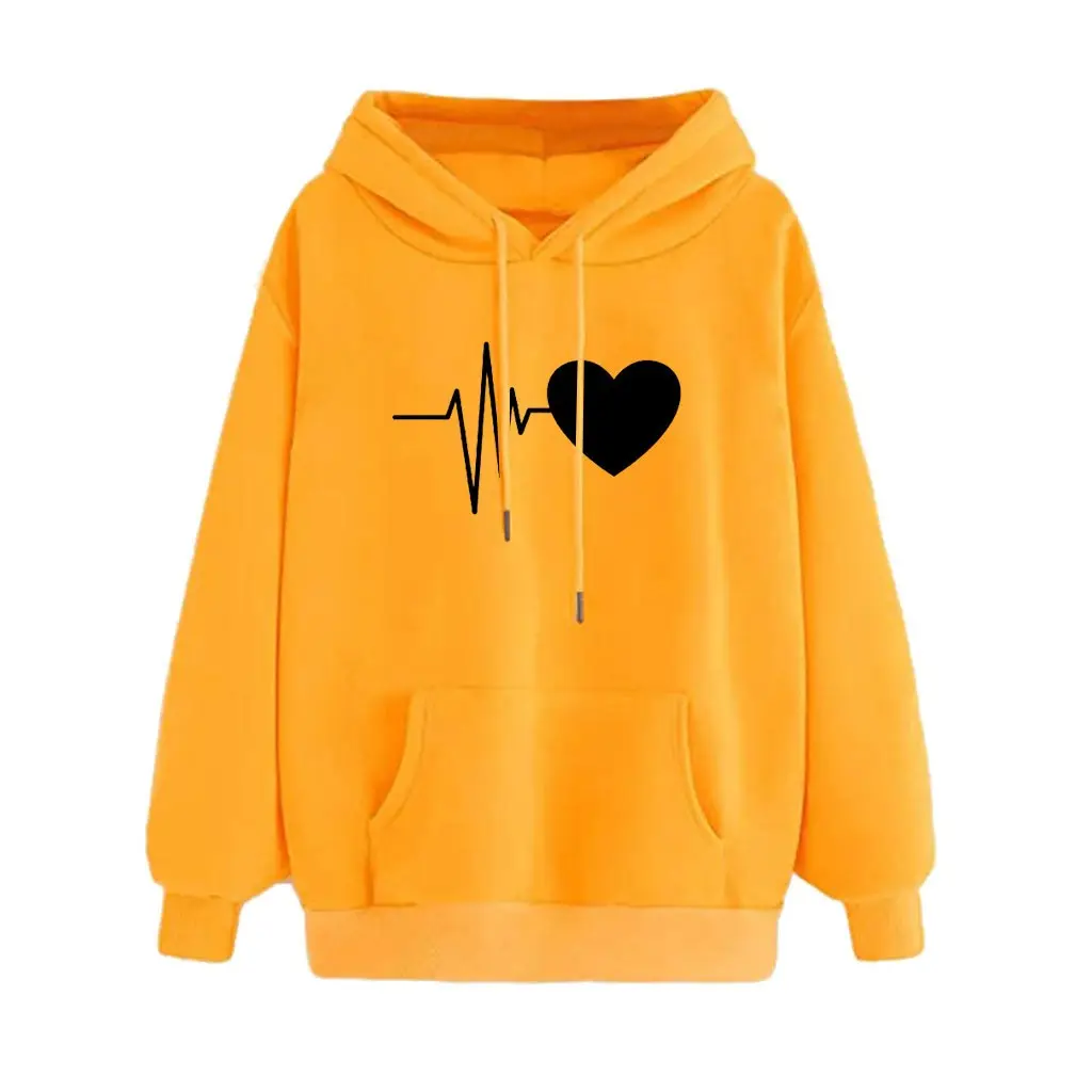 Cộng Với Kích Thước Chất Lượng Cao Tùy Chỉnh Bán Buôn Dài Tay Áo Phụ Nữ Phụ Nữ Áo Thun Hoodies Unisex Mô Hình Rắn In Ấn Áo