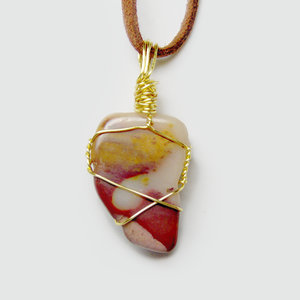 Stone Pendant Mookaite jasper Healing Pendant Stone Tumbled Pendant <b>Crystal</b> Tumbled Gemstone Agate <b>Necklace</b> Wholesaler - Product Image 5