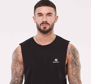 Wholesale Custom Cotton <b>Stringer</b> Gym <b>Vest</b> Fitness Singlet Workout Muscle Bodybuilding Mens Tank Top - Product Image 3