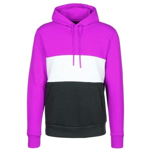 Sudadera con capucha unisex personalizada, elegante, de poliéster/algodón, con bloques de color liso, para hombre. - Product Image 5