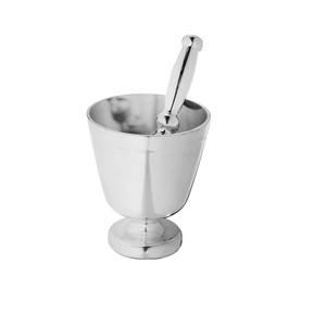 Producto en Oferta, Herramienta para Triturar Jengibre y Ajo, Accesorios de Cocina, Mortero y Maja, Acabado Plateado Antiguo, Molienda Manual - Product Image 5