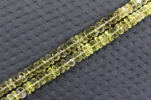 Cuentas de Rondelle facetadas de cuarzo limón Natural de hebra larga de 13 "para hacer joyería, pulsera, collar, pendiente, venta al por mayor - Product Image 5