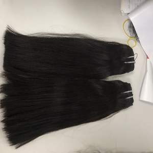 High Quality Vietnamese Double Machine Weft VIRGIN Remy HUMAN HAIR EXTENSION Yaki Straight Bundles at wholesale price - Product Image 1