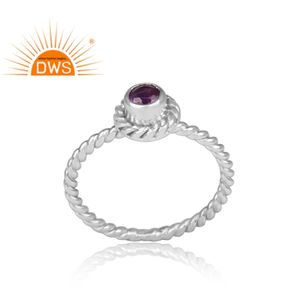 Vnox — ensemble de pierres précieuses d'améthyste en argent Sterling 925, bague de Cocktail, vente en gros de bijoux fins, nouveau Design - Product Image 2