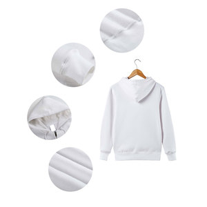 Venta al por mayor de logotipo de diseño personalizado Unisex en blanco con cremallera completa Casual Street wears PullOver sudaderas con cremallera - Product Image 2