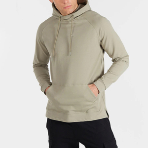 Sudadera con capucha para hombre de alta calidad OEM, sudadera de Color sólido con estampado de logotipo personalizado, ropa deportiva informal para la temporada de otoño - Product Image 1