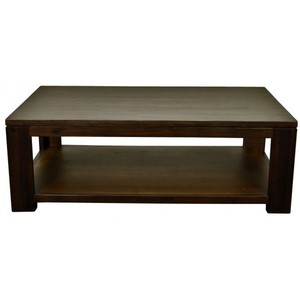Table basse moderne en bois massif avec étagère de rangement, design minimaliste durable, meubles de salon scandinaves - Product Image 2