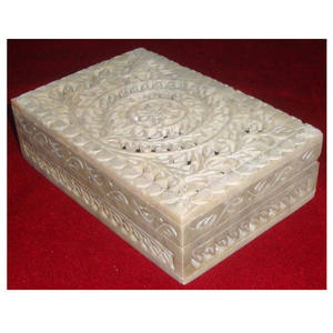 Stéatite Sculpté À La Main Décorative Boîte - Product Image 1