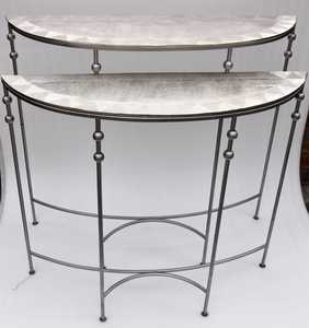 Meubles de salon moderne, rond et Simple, en métal doré, permettant de gagner de l'espace, Table basse d'hôtel, de chevet décorative, nouvelle collection - Product Image 2