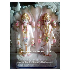 Marble Vishnu Laxmi <b>Statue</b> - Product Image 1