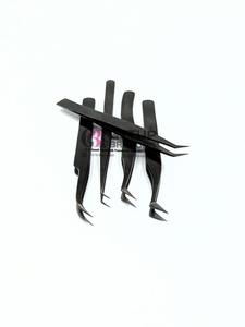 Pinzas de extensión de pestañas de Plasma negro, el mejor diseño profesional, diferentes estilos, con su propio logotipo, herramientas de belleza de acero inoxidable - Product Image 4
