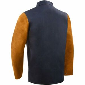 Vestes de soudage ignifuge, en cuir de vache fendu, vêtements de soudeur imperméables - Product Image 3