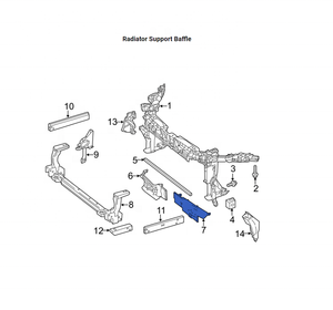 Déflecteur de support de radiateur avant OEM 2466870407 2466870507 pour <span class=keywords><strong>Mercedes</strong></span>-Benz W246 <span class=keywords><strong>GLA</strong></span> - Product Image 5