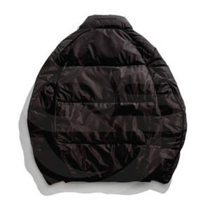 Chaqueta acolchada de invierno con diseño de punto de poliéster transpirable - Product Image 2